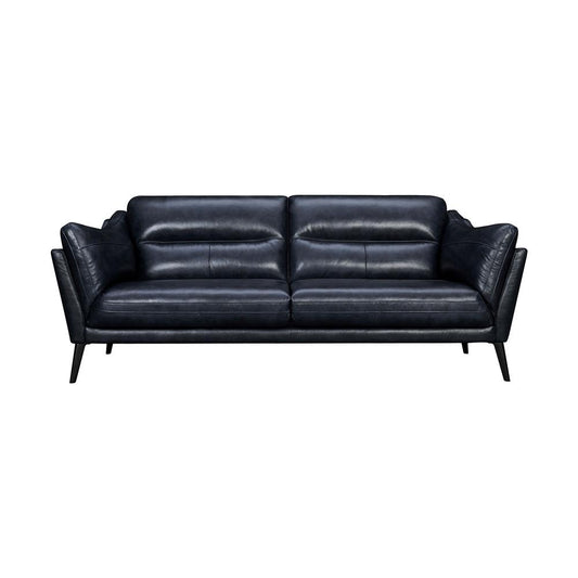 Armen Living - Franz 87in Modern Blue Genuine Leather Sofa - LCFR3MBLU veiw 1