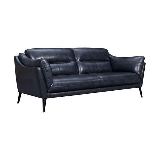Armen Living - Franz 87in Modern Blue Genuine Leather Sofa - LCFR3MBLU veiw 2