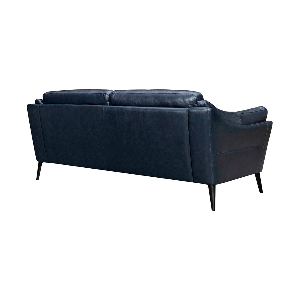 Armen Living - Franz 87in Modern Blue Genuine Leather Sofa - LCFR3MBLU veiw 3