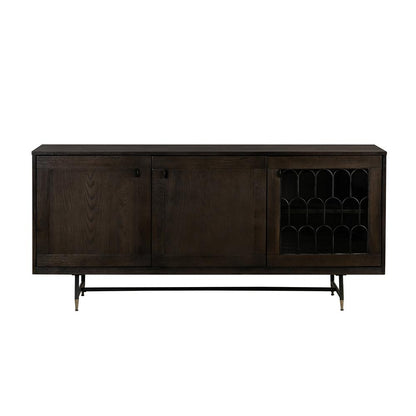 Armen Living - Gatsby Oak and Metal  Buffet Cabinet - LCGTBUOA - CLOSEOUT veiw 1
