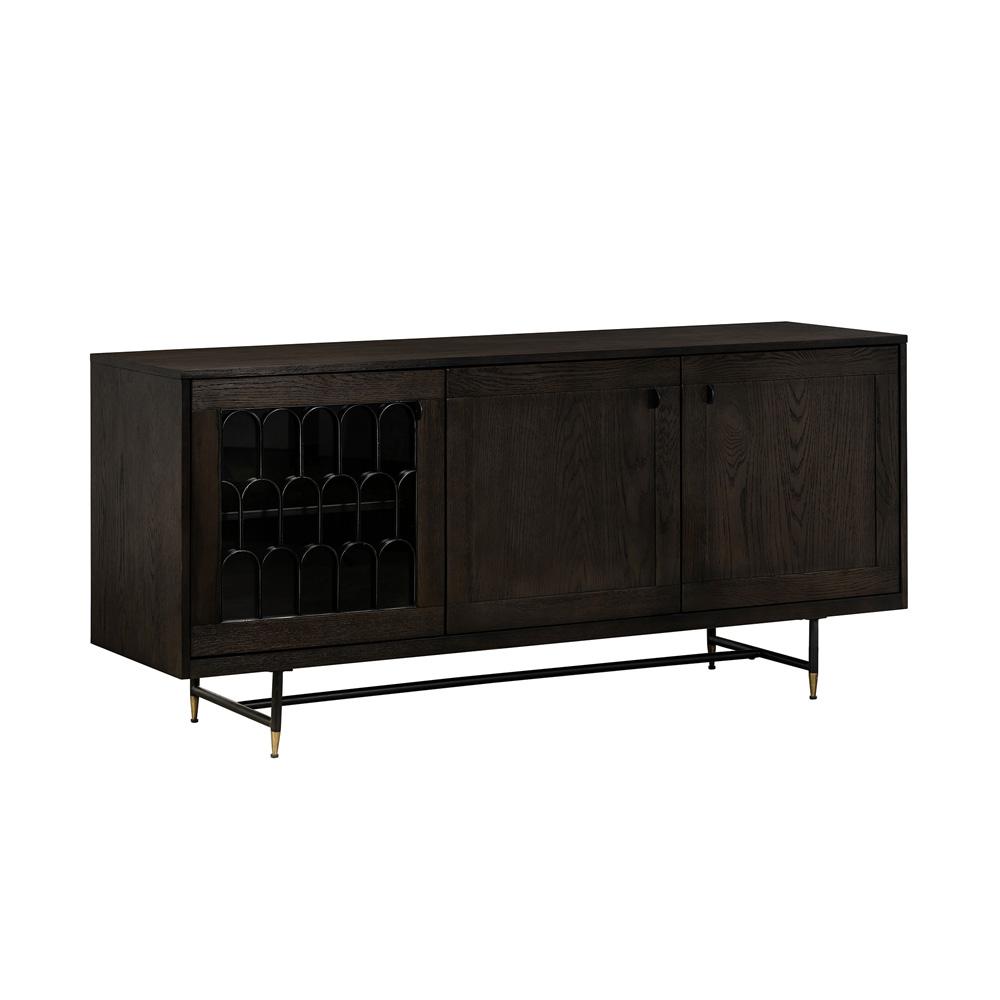 Armen Living - Gatsby Oak and Metal  Buffet Cabinet - LCGTBUOA - CLOSEOUT veiw 2