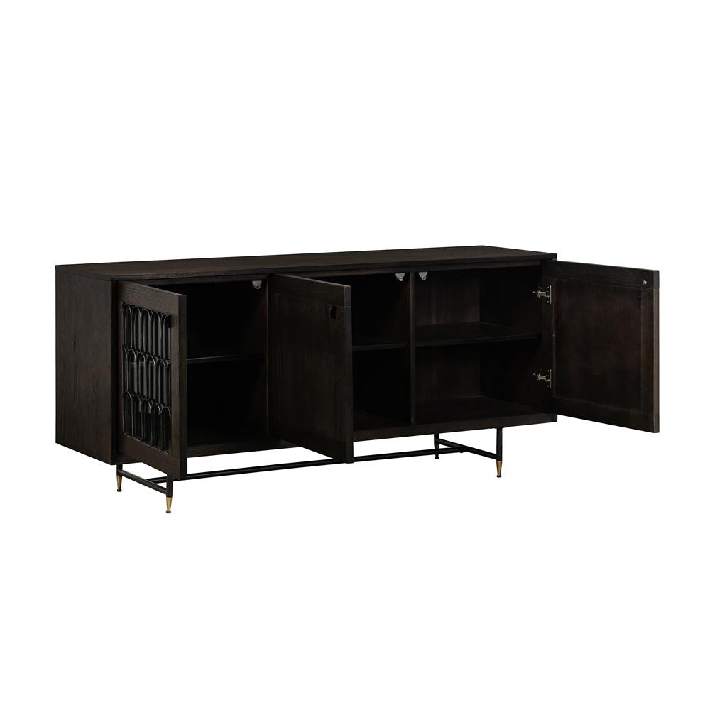 Armen Living - Gatsby Oak and Metal  Buffet Cabinet - LCGTBUOA - CLOSEOUT veiw 3