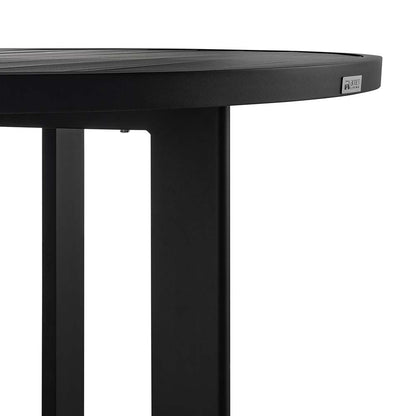 Armen Living - Grand Outdoor Patio Round Dining Table in Aluminum - 840254332690 veiw 3