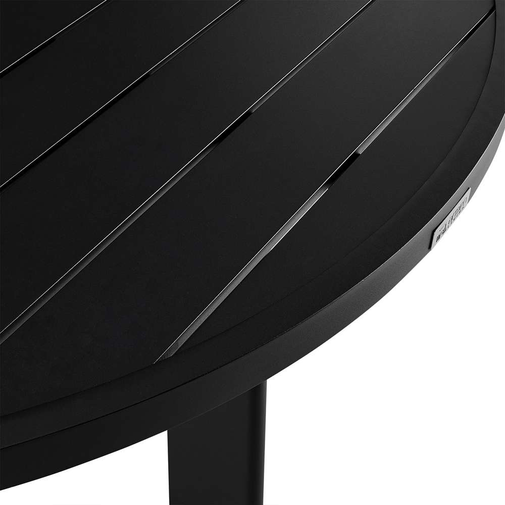 Armen Living - Grand Outdoor Patio Round Dining Table in Aluminum - 840254332690 veiw 4