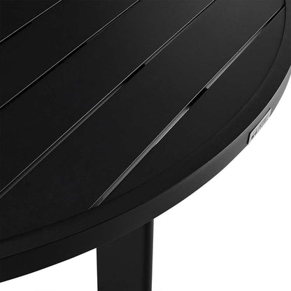 Armen Living - Grand Outdoor Patio Round Dining Table in Aluminum - 840254332690 veiw 4