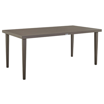 Armen Living - Grenada 5 Piece Gray Aluminum Outdoor Dining Set with Gray Fabric - SETODGDDIGR5 veiw 5