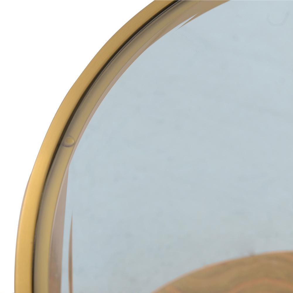 Armen Living - Hattie Glass Top End Table with Brushed Gold Legs - LCDXLAGLGLD veiw 3