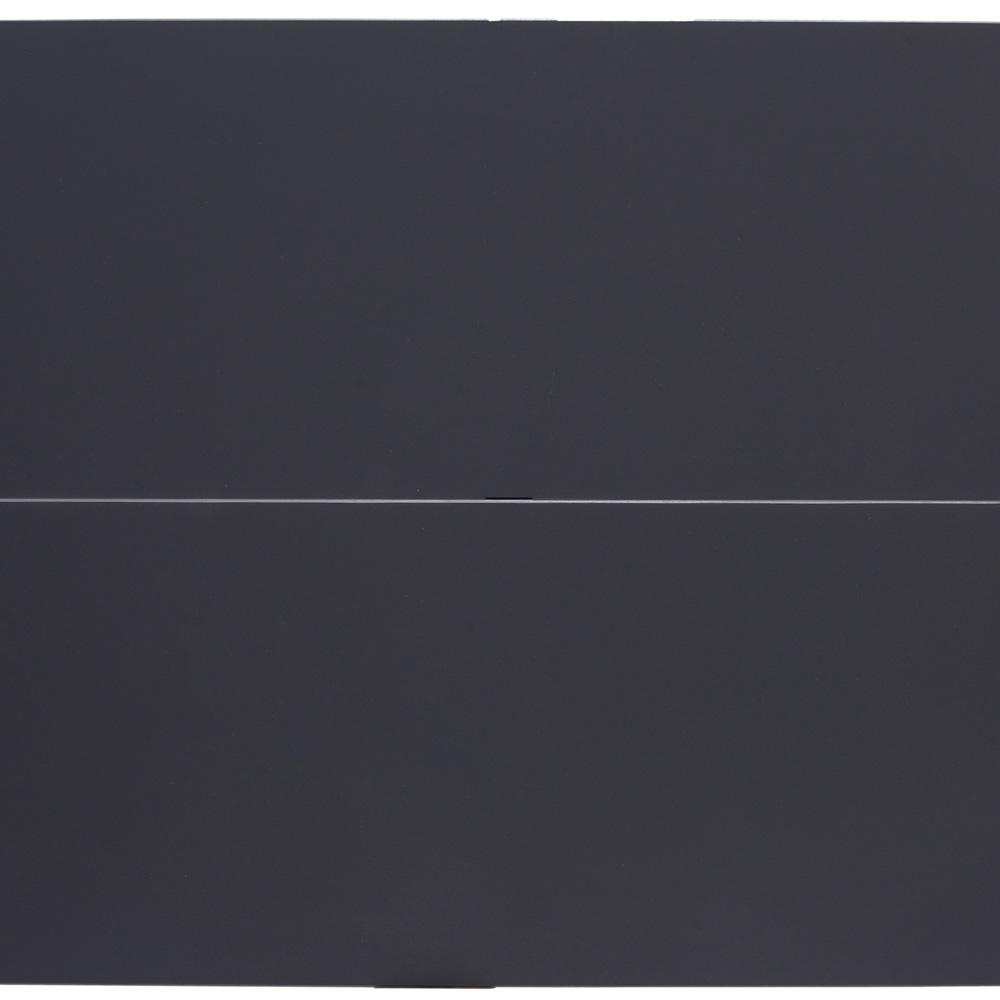 Armen Living - Ipanema Outdoor Dark Grey Rectangular Coffee Table with Teak Legs - LCIPCODGR - CLOSEOUT veiw 4