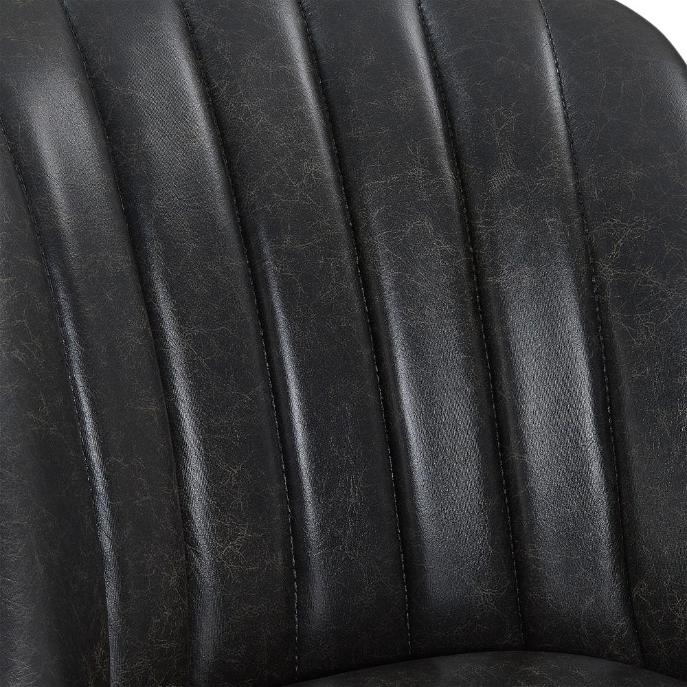 Armen Living - Journey 30in Bar Height Swivel Brown Onyx Faux Leather and American Grey Wood Bar Stool - LCJRBAGRON30 veiw 5