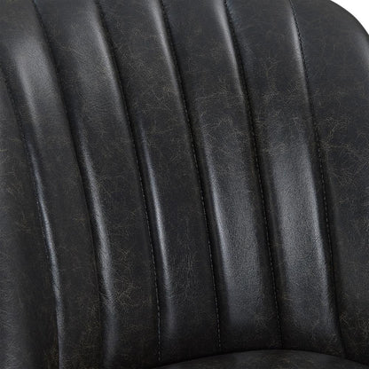 Armen Living - Journey 30in Bar Height Swivel Brown Onyx Faux Leather and American Grey Wood Bar Stool - LCJRBAGRON30 veiw 5