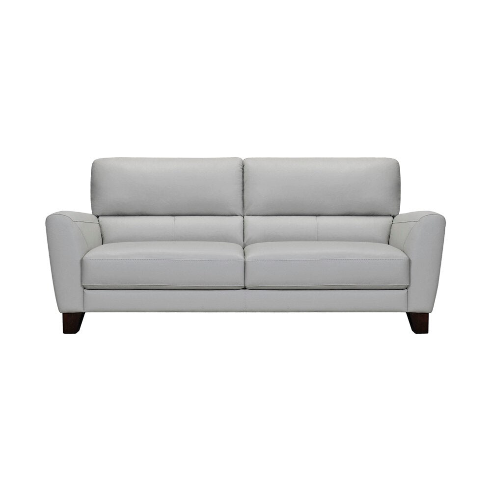 Armen Living - Kester 81in Square Arm Dove Gray Genuine Leather Sofa - LCKE3DV - CLOSEOUT veiw 1