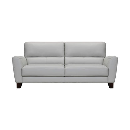 Armen Living - Kester 81in Square Arm Dove Gray Genuine Leather Sofa - LCKE3DV - CLOSEOUT veiw 1