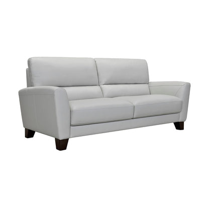 Armen Living - Kester 81in Square Arm Dove Gray Genuine Leather Sofa - LCKE3DV - CLOSEOUT veiw 2