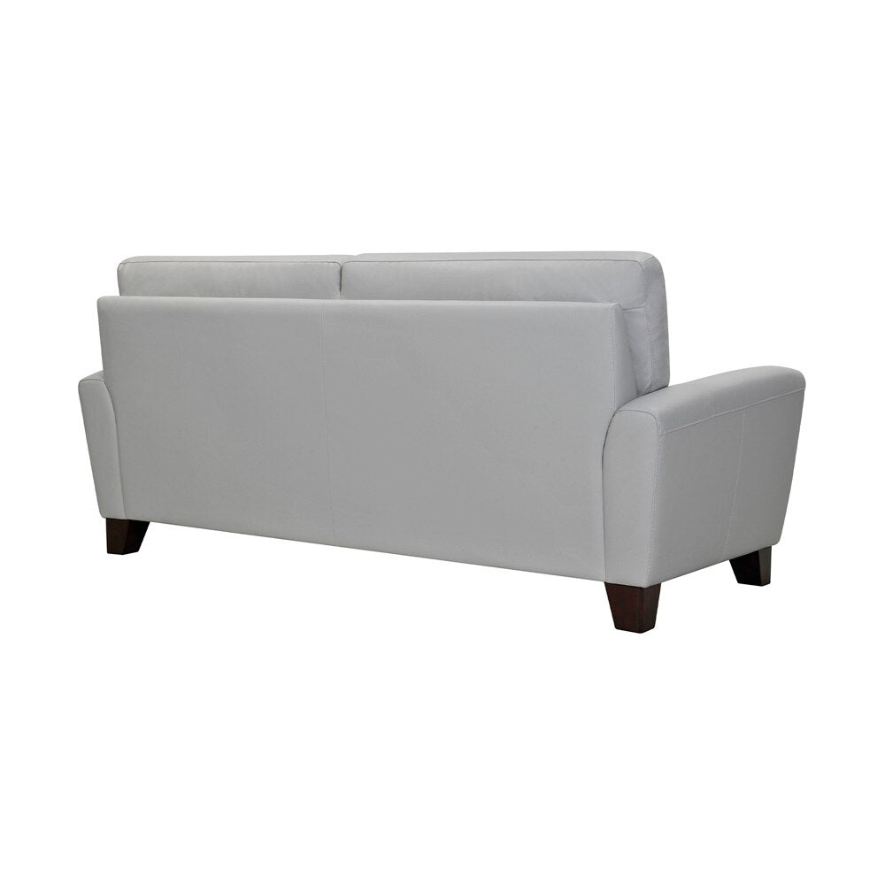 Armen Living - Kester 81in Square Arm Dove Gray Genuine Leather Sofa - LCKE3DV - CLOSEOUT veiw 3