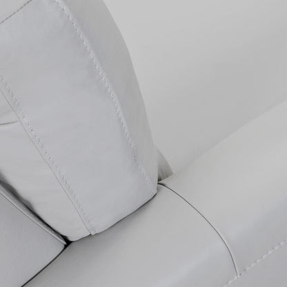 Armen Living - Kester 81in Square Arm Dove Gray Genuine Leather Sofa - LCKE3DV - CLOSEOUT veiw 5