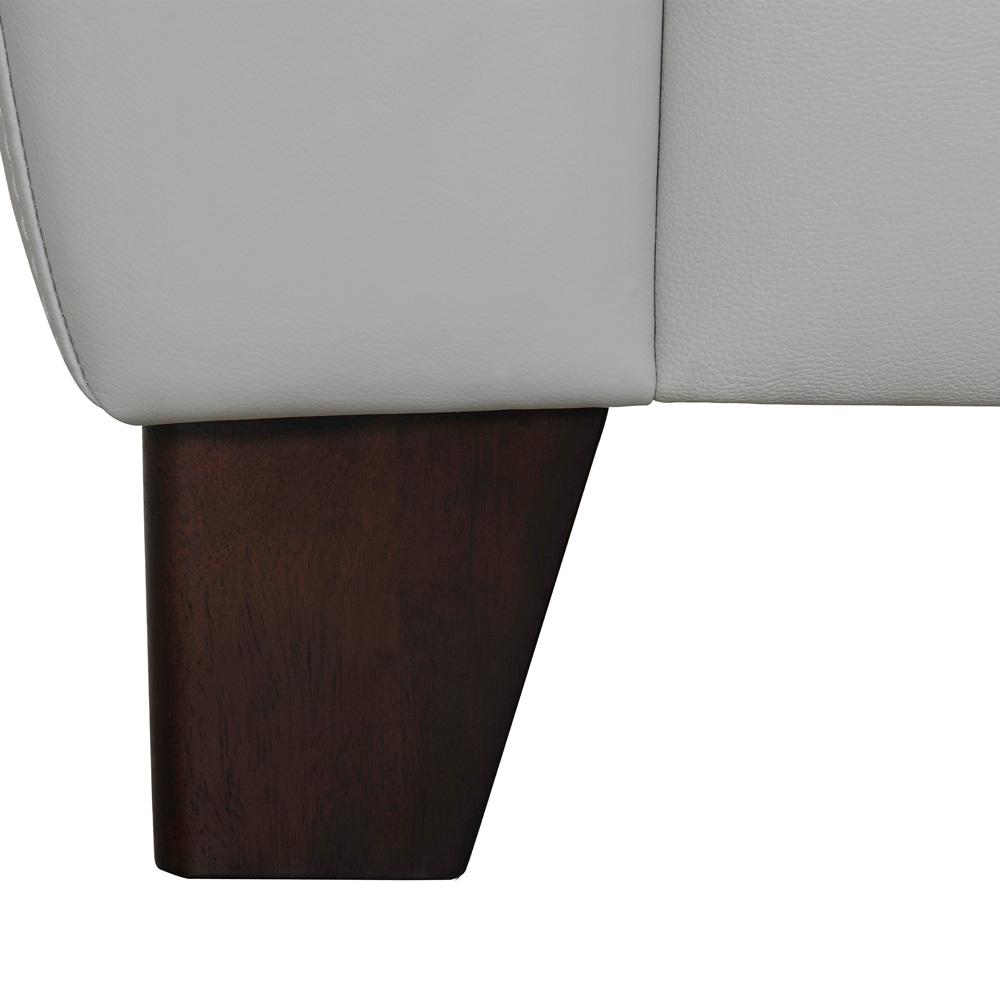 Armen Living - Kester 81in Square Arm Dove Gray Genuine Leather Sofa - LCKE3DV - CLOSEOUT veiw 7