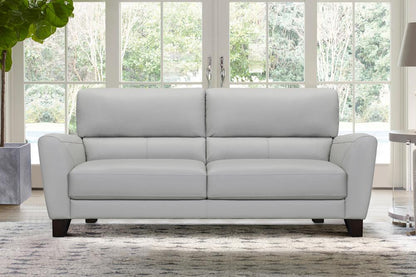 Armen Living - Kester 81in Square Arm Dove Gray Genuine Leather Sofa - LCKE3DV - CLOSEOUT veiw 8