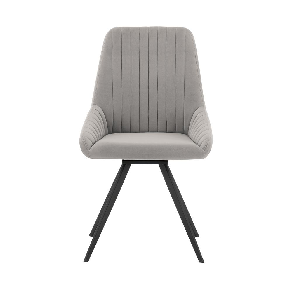 Armen Living - Knox Alison 5 Piece Dining Set with Gray Velvet Chairs - SETKNAI5GB veiw 2