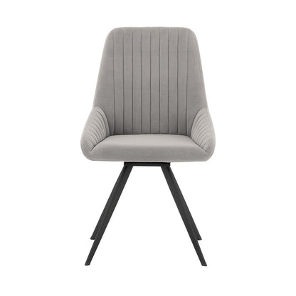 Armen Living - Knox Alison 5 Piece Dining Set with Gray Velvet Chairs - SETKNAI5GB veiw 2