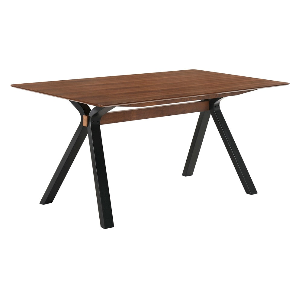 Armen Living - Laredo and Polly 5 Piece Black Rectangular Dining Set - SETLRDIBLK5C veiw 5