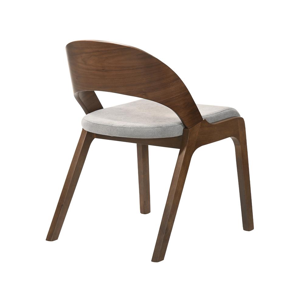 Armen Living - Laredo and Polly 5 Piece Walnut Rectangular Dining Set - SETLRDIWA5C veiw 4