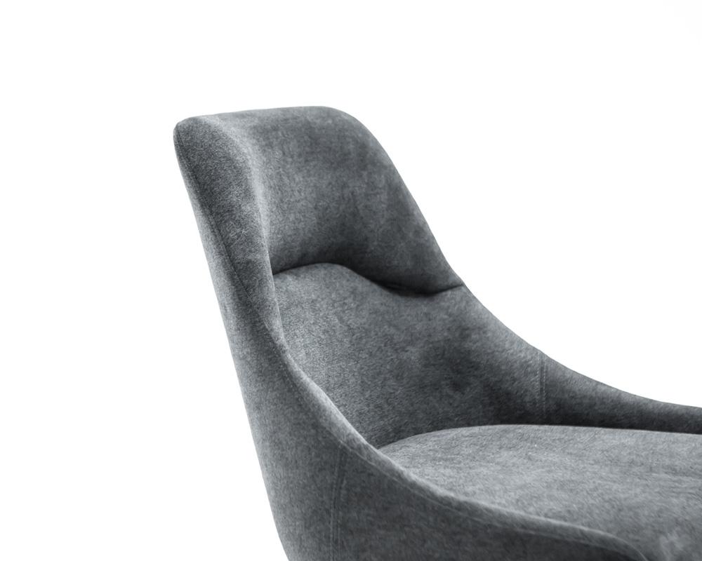 Armen Living - Lileth River Upholstered Dining Chair (Set of 2) - LCLHCHTGRV_CLOSEOUT veiw 5