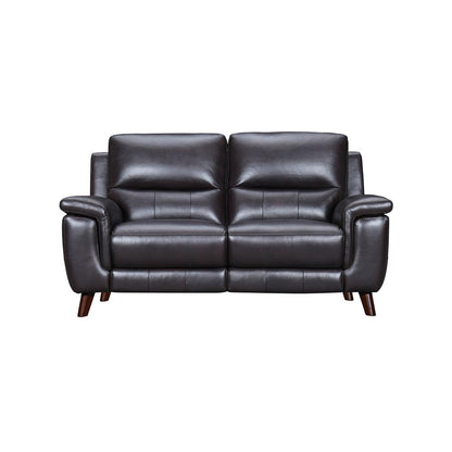Armen Living - Lizette 65in Brown Leather Power Recliner Loveseat with USB - LCLZ2BR veiw 1