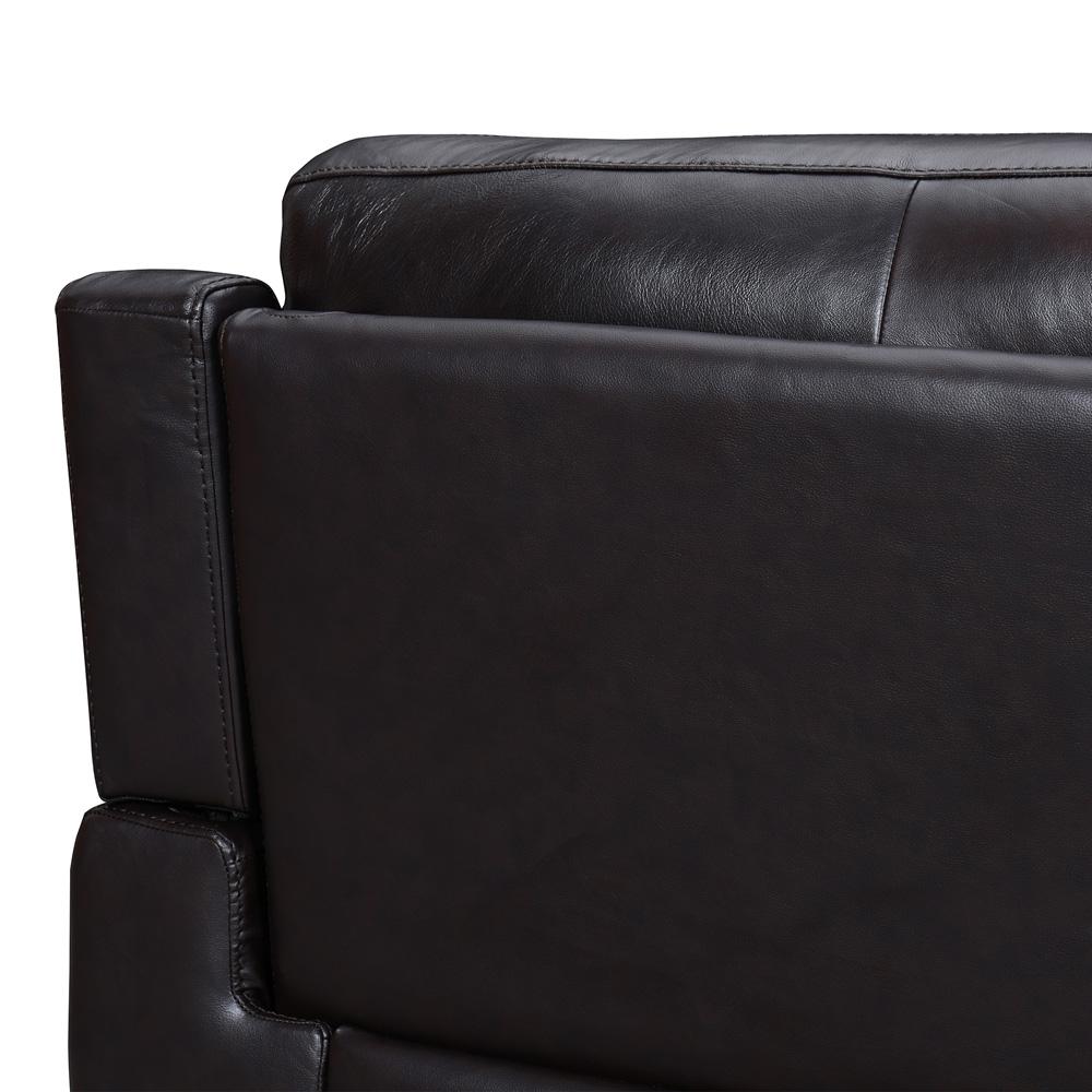 Armen Living - Lizette 78in Brown Leather Power Recliner Sofa with USB - LCLZ3BR veiw 5