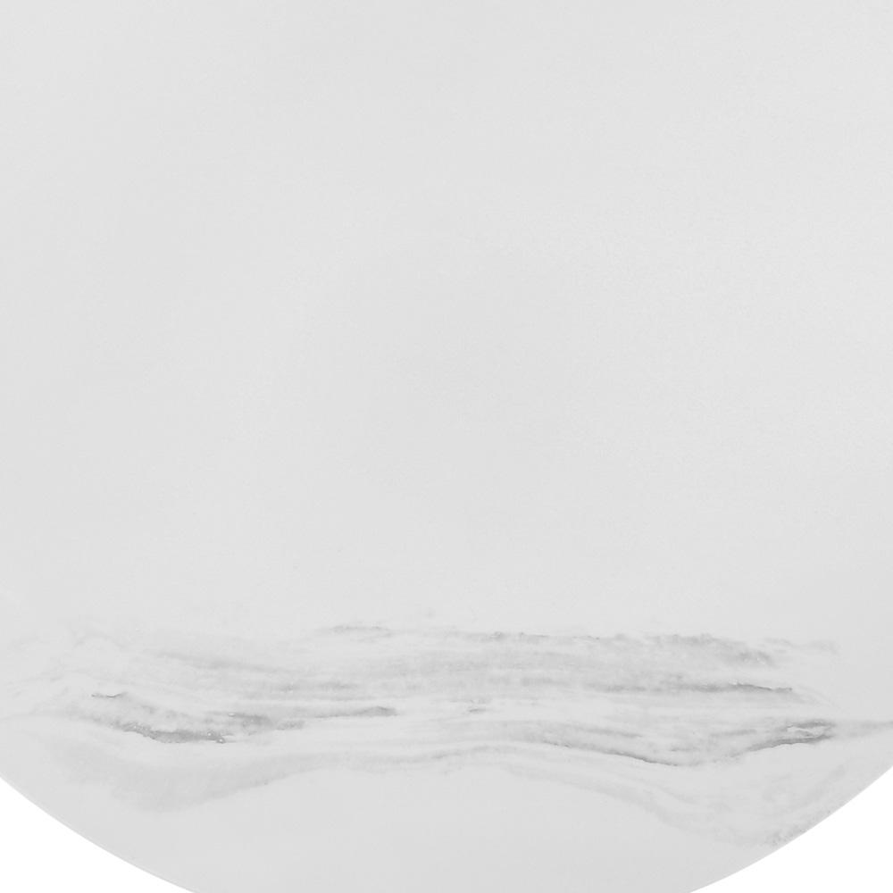 Armen Living - Loxley White Marble Coffee Table with Black Metal Base - LCLXCOMB veiw 5