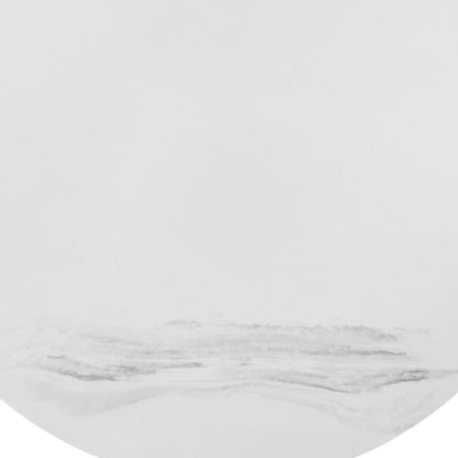 Armen Living - Loxley White Marble Coffee Table with Black Metal Base - LCLXCOMB veiw 5