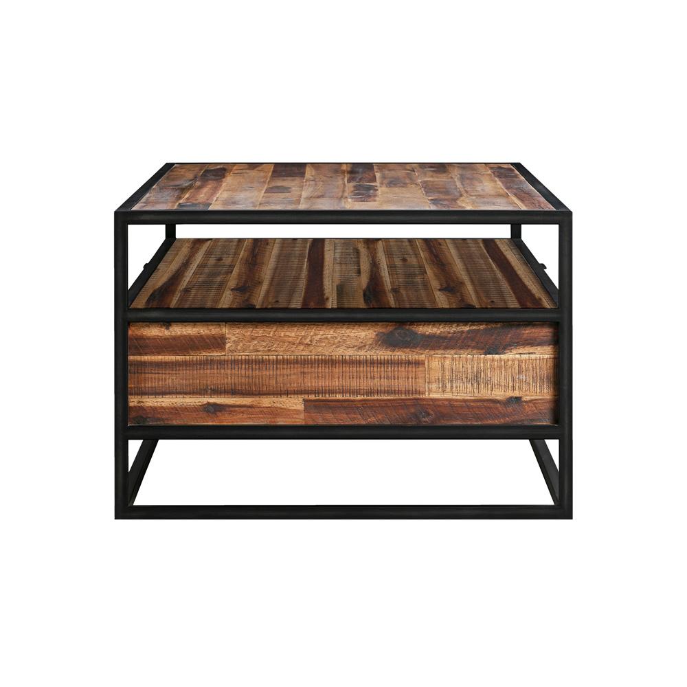 Armen Living Ludgate Rectangle Coffee Table with Shelf - Thumbnail 4
