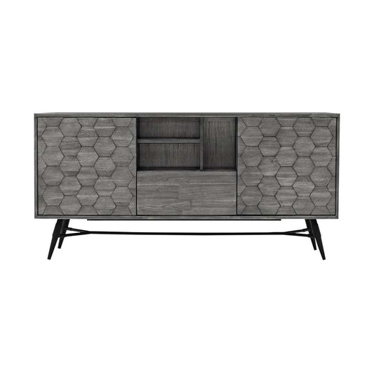 Armen Living - Makena Sideboard Buffet in Grey Acacia Wood - LCMKBUTG view 1