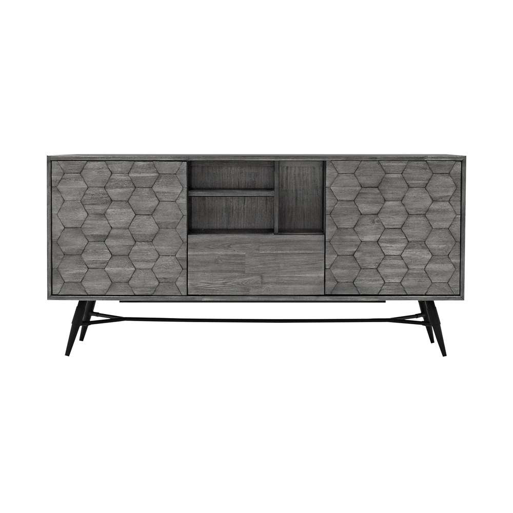 Armen Living - Makena Sideboard Buffet in Grey Acacia Wood - LCMKBUTG veiw 1