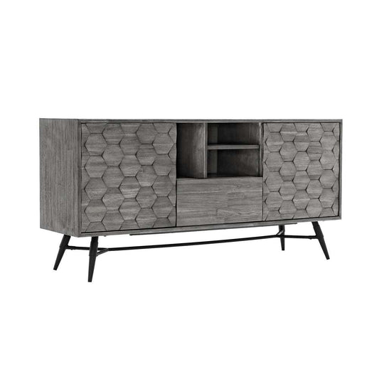 Armen Living - Makena Sideboard Buffet in Grey Acacia Wood - LCMKBUTG veiw 2
