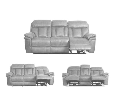 Armen Living - Marcel Manual Reclining Sofa in Dark Brown Leather - LCMC3BR veiw 6