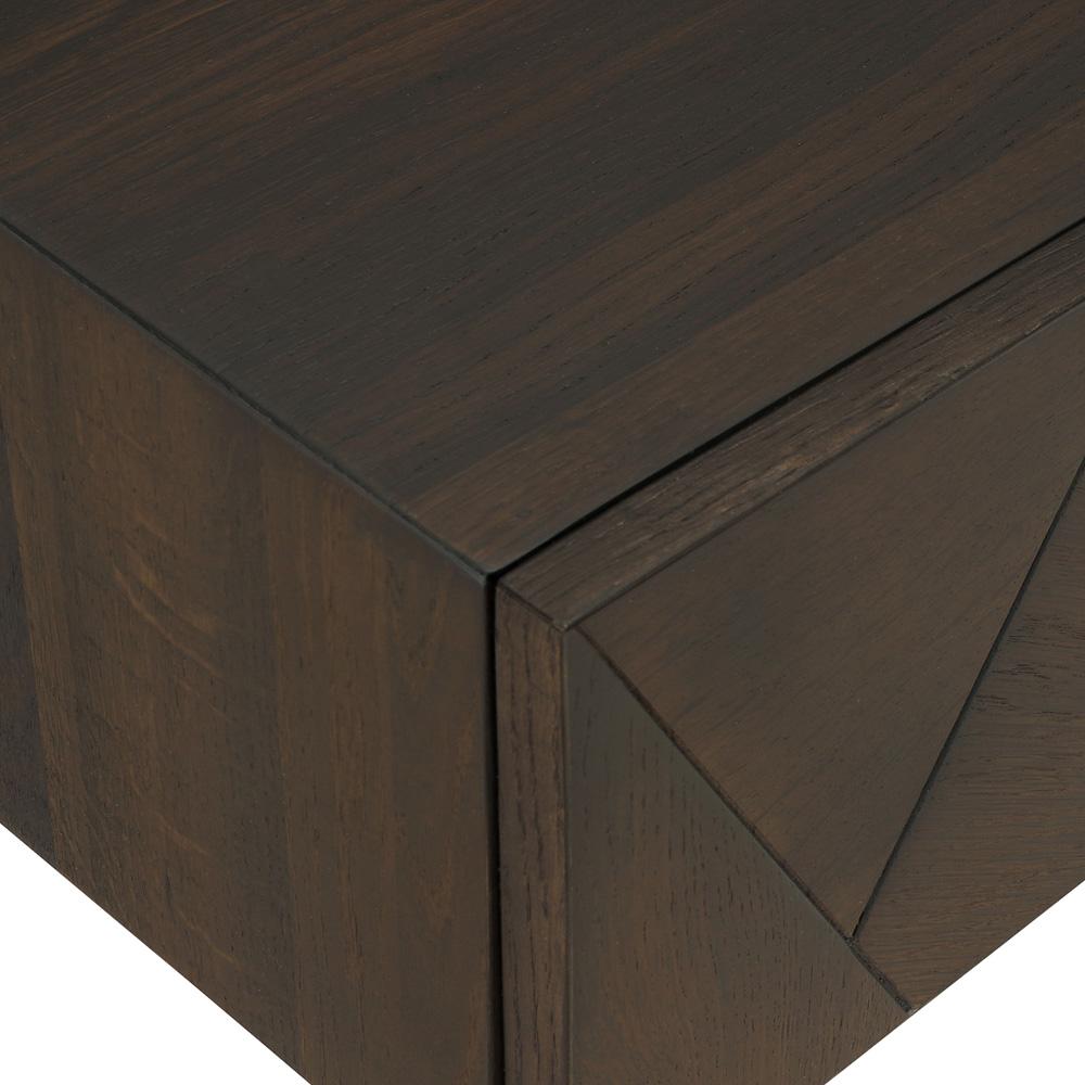 Armen Living - Marquis 1 Drawer Oak Wood Nighstand with Black Metal Legs - LCMULAGR - CLOSEOUT veiw 4