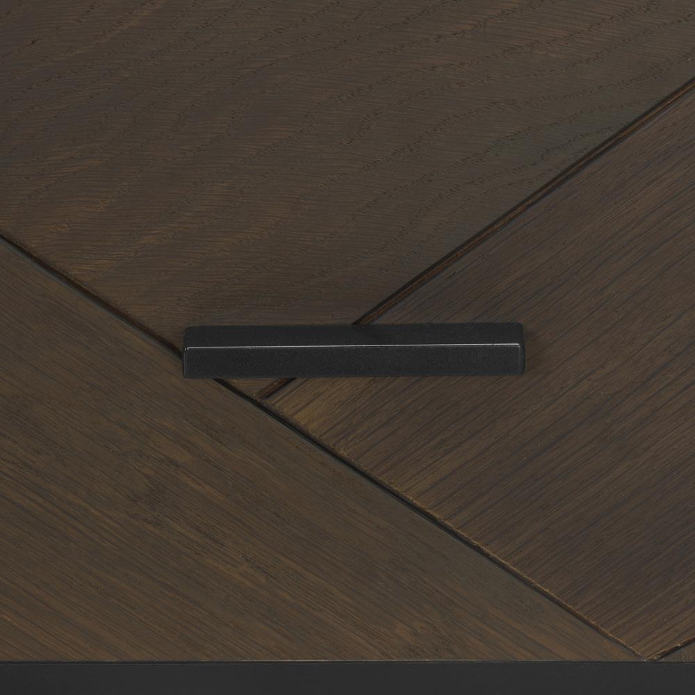 Armen Living - Marquis 1 Drawer Oak Wood Nighstand with Black Metal Legs - LCMULAGR - CLOSEOUT veiw 6