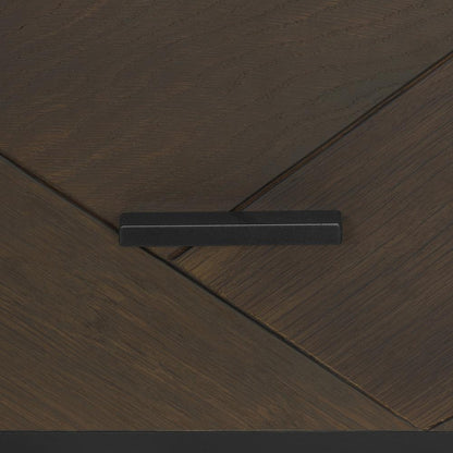 Armen Living - Marquis 1 Drawer Oak Wood Nighstand with Black Metal Legs - LCMULAGR - CLOSEOUT veiw 6