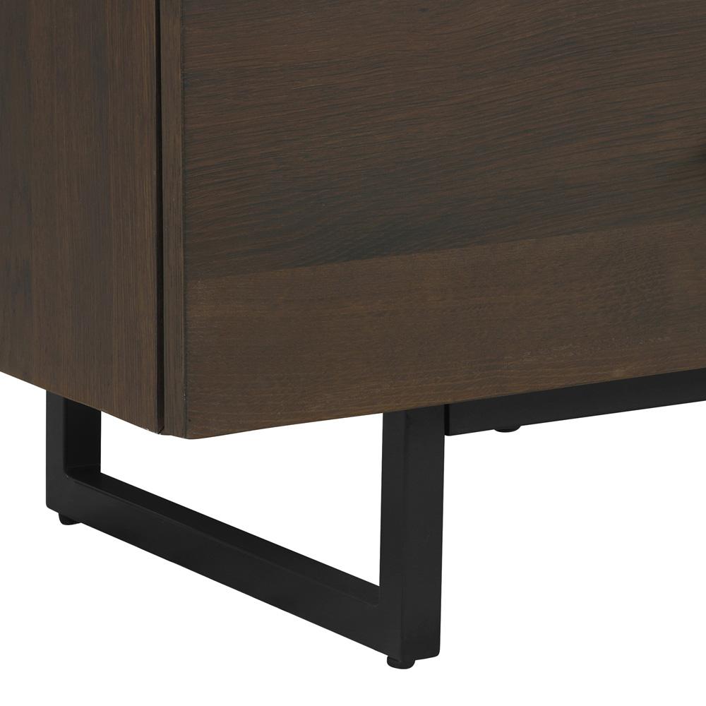Armen Living - Marquis 6 Drawer Oak Wood Dresser with Black Metal Legs - LCMUDRGR - CLOSEOUT veiw 5