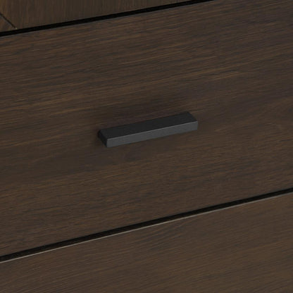 Armen Living - Marquis 6 Drawer Oak Wood Dresser with Black Metal Legs - LCMUDRGR - CLOSEOUT veiw 6