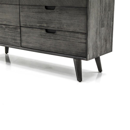 Armen Living - Mohave Mid-Century Tundra Gray Acacia 6 Drawer Dresser - LCMODRTG - CLOSEOUT veiw 6