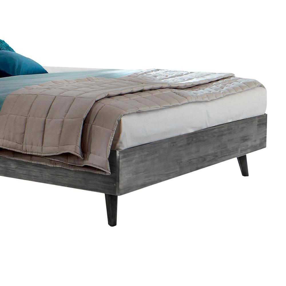 Armen Living - Mohave Mid-Century Tundra Gray Acacia King Platform Bed - LCMVBDTGKG - CLOSEOUT veiw 3