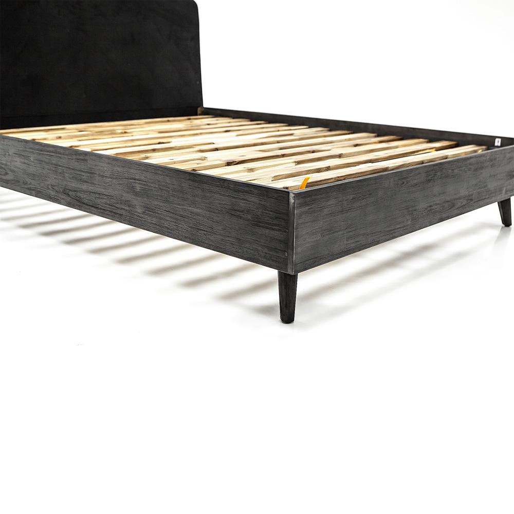 Armen Living - Mohave Mid-Century Tundra Gray Acacia King Platform Bed - LCMVBDTGKG - CLOSEOUT veiw 4