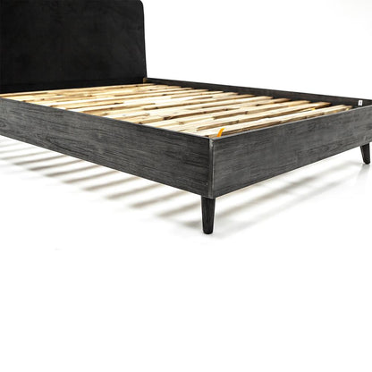 Armen Living - Mohave Mid-Century Tundra Gray Acacia King Platform Bed - LCMVBDTGKG - CLOSEOUT veiw 4