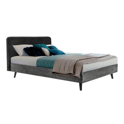 Armen Living - Mohave Mid Century Tundra Gray Acacia Queen Platform Bed - LCMVBDTGQN - CLOSEOUT veiw 1