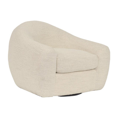 Armen Living - Molly Upholstered Swivel Accent Chair in Pearl - LCMY1MPL veiw 1