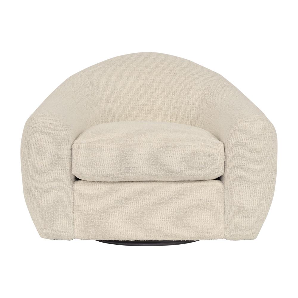 Armen Living - Molly Upholstered Swivel Accent Chair in Pearl - LCMY1MPL veiw 2
