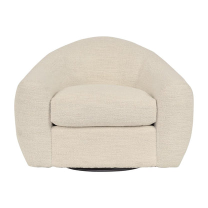 Armen Living - Molly Upholstered Swivel Accent Chair in Pearl - LCMY1MPL veiw 2
