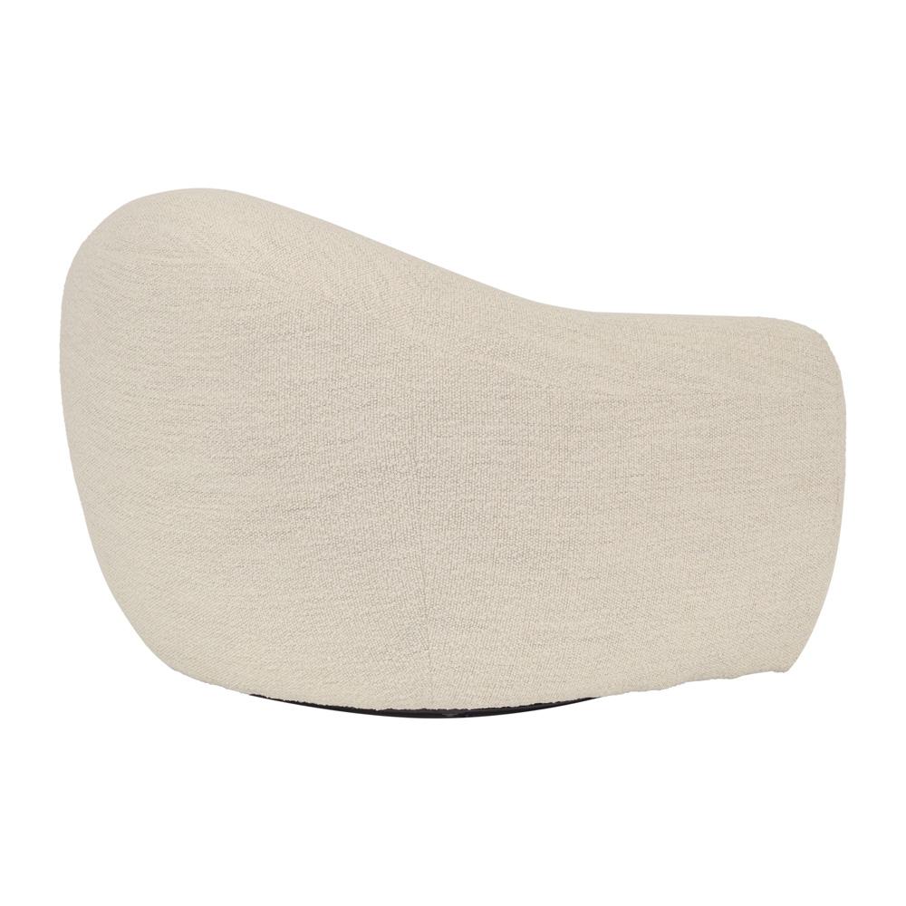 Armen Living - Molly Upholstered Swivel Accent Chair in Pearl - LCMY1MPL veiw 3