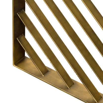 Armen Living - Monaco Black Wood Console Table with Antique Brass Accent - LCMOCNBL veiw 7